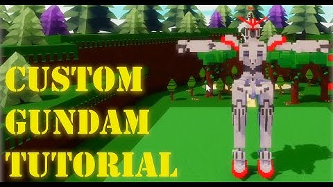 NO SCALE CUSTOM GUNDAM TUTORIAL! | Roblox Build a Boat