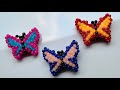 Beaded Butterfly | Making beaded butterfly keychain tutorial
