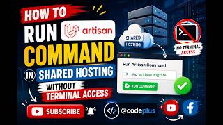 How to run artisan command in shared hosting || codeplus
