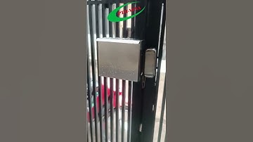 Lắp khóa vân tay cho cổng sắt #khoacuasat #khoavantay #khoathongminh #khoacongvantay