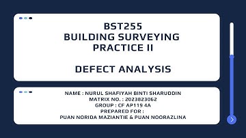 [BST255] Building Surveying Practice II