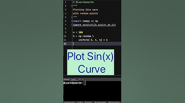 Python Tutorial: Plot a Sine Wave with 3 Lines of Code