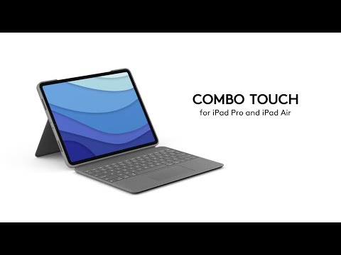 Logitech Combo Touch iPad Keyboard Case for iPad Pro and iPad Air - Oxford Grey