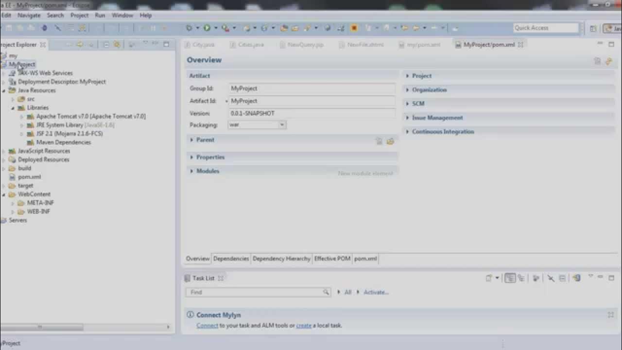 Convert Dynamic Project to Maven & Add Dependency Eclipse - YouTube