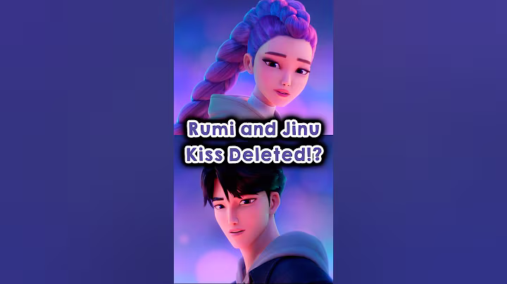 Rumi and Jinu Kiss Deleted Scene!? 😱 #kpopdemonhunters #netflix #shorts
