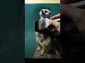 完成した油絵にニスを塗ってツヤを与える Varnishing an Oil painting #shorts