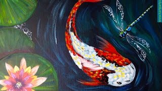 fish koi acrylic blossom cherry play