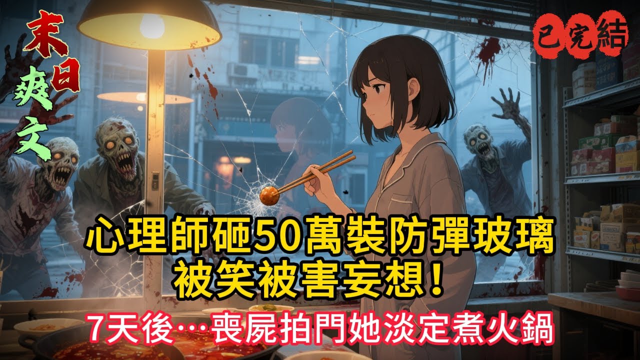 「喪屍爆發前，她默默囤貨、換玻璃、貼單向膜…所有人笑她，直到末日來臨😱」