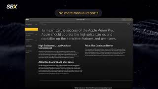 Wave goodbye to manual reporting with SBX Guide