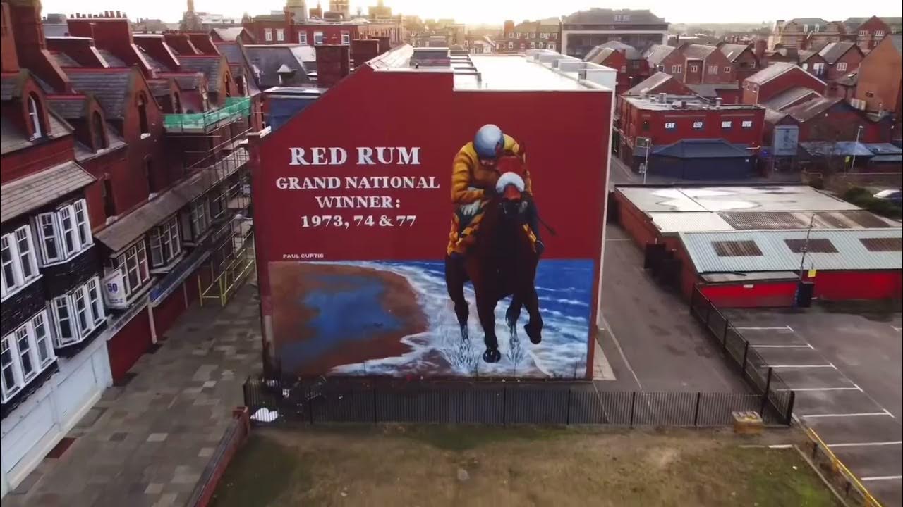 Red Rum mural Southport YouTube