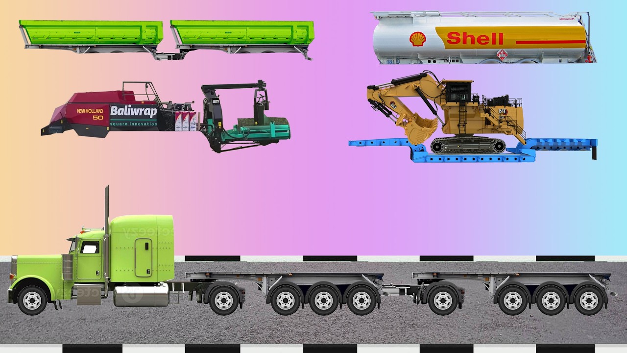 Menebak Gambar Karoseri Truk Panjang Dengan Benar, Carrier Car, Mobile Crane, Bottom Dump Truk