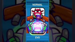 Evolution Emotes Are Next Level! 🔥 (Normal vs Evo) #shorts #clashroyale