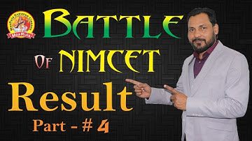 Battle of NIMCET Result Part - 4 || These are the topper || Amit Katiyar