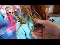 pet FROG on PiRATE iSLAND 🐸  Beach Vacation Barbie Dream Camper! Adley pretend play & swimming pool