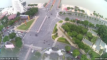 Camera nút giao thông tây Cầu Rồng Đà Nẵng chiều 24/10/2024 14h54-18h00