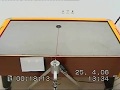 Flexible rod on air table wave based control