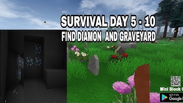 ||  DAY 5 -  10 SURVIVAL  IN MINI BLOCK CRAFT 3D  || FIND DIAMOND  IN SURVIVAL  ||