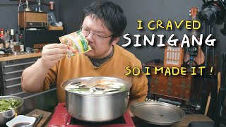 I Craved SINIGANG. So I made it | Korean Cooks Filipino Food.