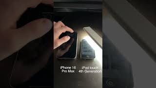 iPhone 16 Pro Max Brightness vs iPod Touch 4! 🌟 Wait Until the End! #TechComparison #iPhone16