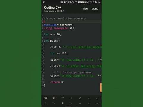 #18 scope resolution operator in c++ #shorts #cpp - YouTube