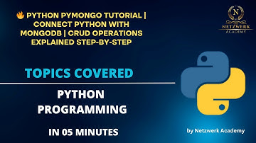 🔥 Python PyMongo Tutorial | Connect Python with MongoDB | CRUD Operations Explained Step-by-Step