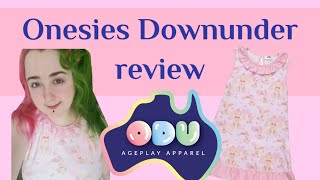 Onesies Downunder 'Hops and Flops' nighty review - DDLG ABDL