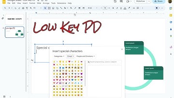 Low Key PD: Google Slides - Insert - Special Characters