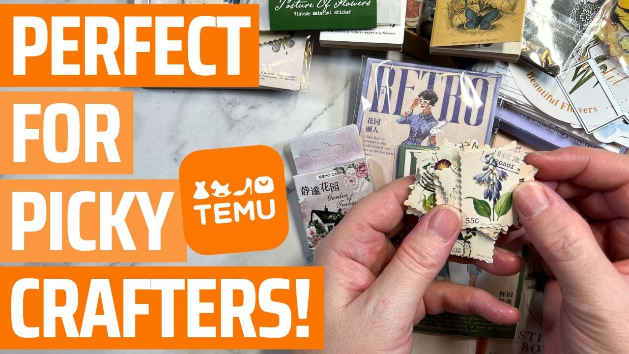 Temu Haul🛍️ • Stickers/Washi/Paper/ & Glue Book/Journal Supplies #temu  #temuhaul #temucrafthaul 