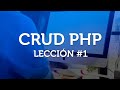 CRUD básico con PHP desde cero - Parte 1