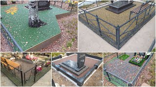 Как лучше обустроить могилу на кладбище? Покрытие Art Gravel. Отчетное видео год спустя