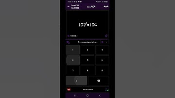 Math Tricks - Training mode - Square numbers between 100 and 109 - level 020 (Number Keyboard)