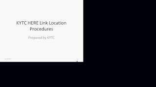 Linking HERE Data to Kentucky Transportation Networks, Daniel Hulker