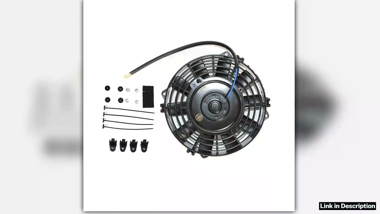 Automobile air conditioner cooling electronic fancondenser fan 89101214 inches80W 12v24V Pro Editio