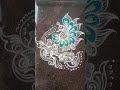 easy rangoli designs| kolam designs | small rangoli| #trending #kolam #dailyrangoli