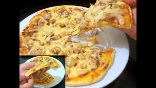 بيتزا بالكروفيت (القمرون)بأسهل طريقة باش دجيك رقيييقة ورطبة بتقنية بسيطة     ? Pizza crevette