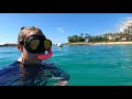 Snorkeling at the Aulani Lagoon. Oahu Hawaii 2.7.21