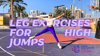 Leg exercises for high Jump #skatinguniversity #figureskating #fitness #coach #workout #jumptraining