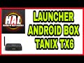 Halaucher android box tanix tv tx6 uiux