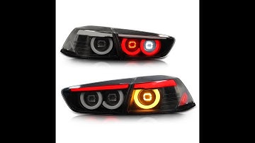 LED Tail Lights For Mitsubishi Lancer EVO X 2008-2020,JDM Style