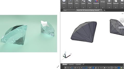 Making 3D Diamond in AutoCAD | AutoCAD 3D Modeling Tutorial for Beginners