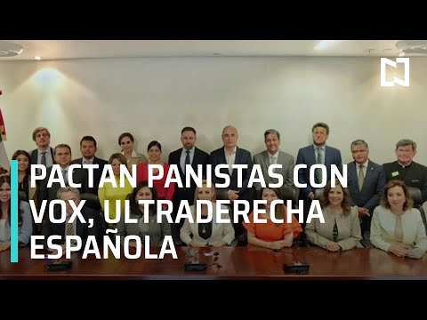 Senadores del PAN y VOX, partido ultraderechista de Españan, firman carta contra el comunismo