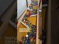 Marble Run (A marble run course with a large wooden funnel and winding paths. 12) #ASMR
