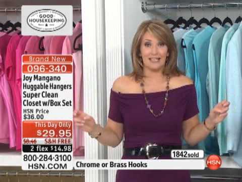 Joy Mangano Huggable Hangers Super Clean Closet with Box ...