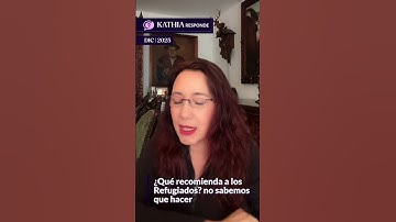 🥺 ¿Qué recomienda para los REFUGIADOS?