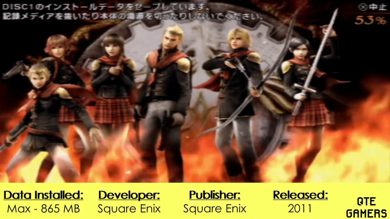 #PSP - Final Fantasy Type-0 - UMD 1 Data Install - 865 MB