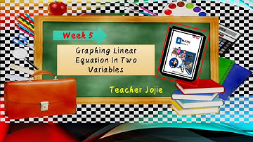 Graphing Linear Equation in Two Variables (Week 5 of Grade 8 Module)