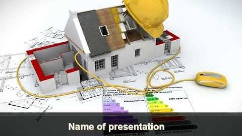 House Building Estimate PowerPoint Template by PoweredTemplate.com