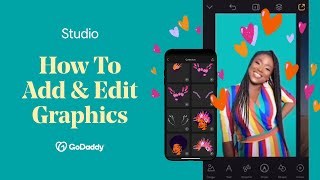 How to Add & Edit Graphics | GoDaddy Studio screenshot 4