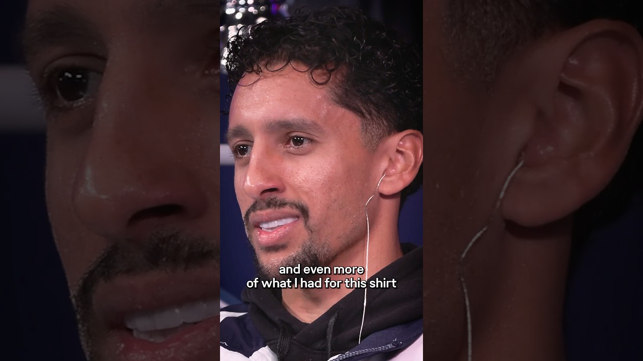 "I really wanted to give 100% for these colors" 🥹❤️💙 #PSG #Marquinhos