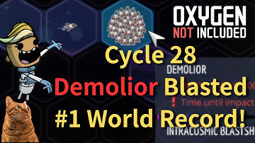 I Blasted Demolior in Cycle 28! Oxygen Not Included Speedrun | Prehistoric DLC